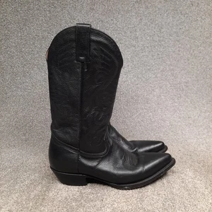 Dos de Oro Cowboy Western Stiefel Herren Größe 9,5 schwarz zum Überziehen spitz zulaufend Mexiko - Bild 1 von 13