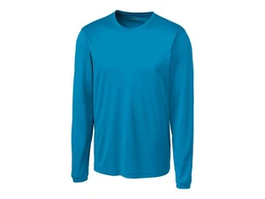 CLIQUE BY CUTTER & BUCK BLAUES L/S PERFORMANCE T-SHIRT MIT RUNDHALSAUSSCHNITT GR: 5XL 5X - Bild 1 von 1