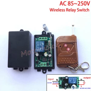 AC 110V 220V 240V Wireless RF Remote Control 10A Relay Switch Momentary On/off - Picture 1 of 9
