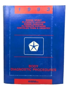 1993 Caravan Voyager Body Diagnostic Procedures Manual Spirit Acclaim Town and C - Foto 1 di 13