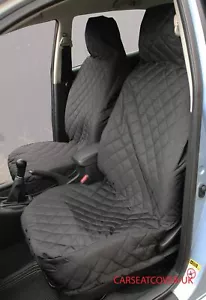 For BMW X5 4x4 - FRONT PAIR of Luxury QUILTED Protectors Car Seat Covers - Picture 1 of 4