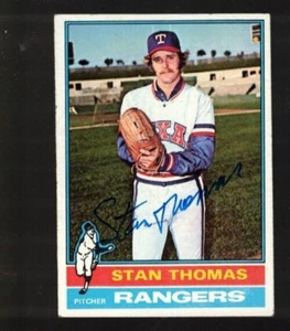 Autógrafo Stan Thomas 1976 Topps--Texas Rangers - Imagen 1 de 1