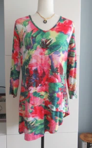 Parsley & Sage Tunic Blouse Top Women's Floral Pattern Size M, Multicolor - Picture 1 of 12