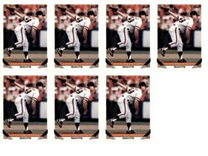 (7) 1993 Topps # 631 Jeff Brantley San Francisco Giants Card Lot - Picture 1 of 2