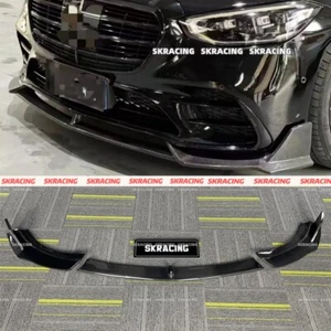 For Mercedes Benz W223 S500 S580 2021-2024 Forged/Carbon Fiber Front Bumper Lip - Picture 1 of 31