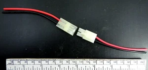 Jeu de connecteurs pour 6N 7,2volt avec fils type Tamiya - Imagen 1 de 3