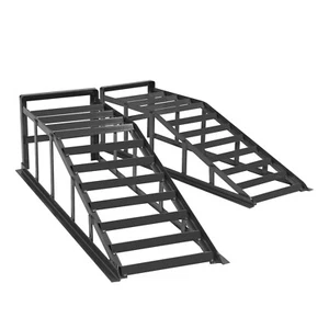 Grau Auffahrrampe Tragkraft 2000 kg PKW Wartungsrampe 265cm breit Rampe 2er - Bild 1 von 8