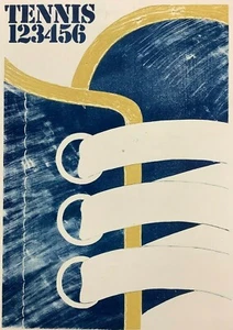 Manuel Bu. Kuba. Tennis, 1979. Original signiert. Lithographie auf Karton - Bild 1 von 12