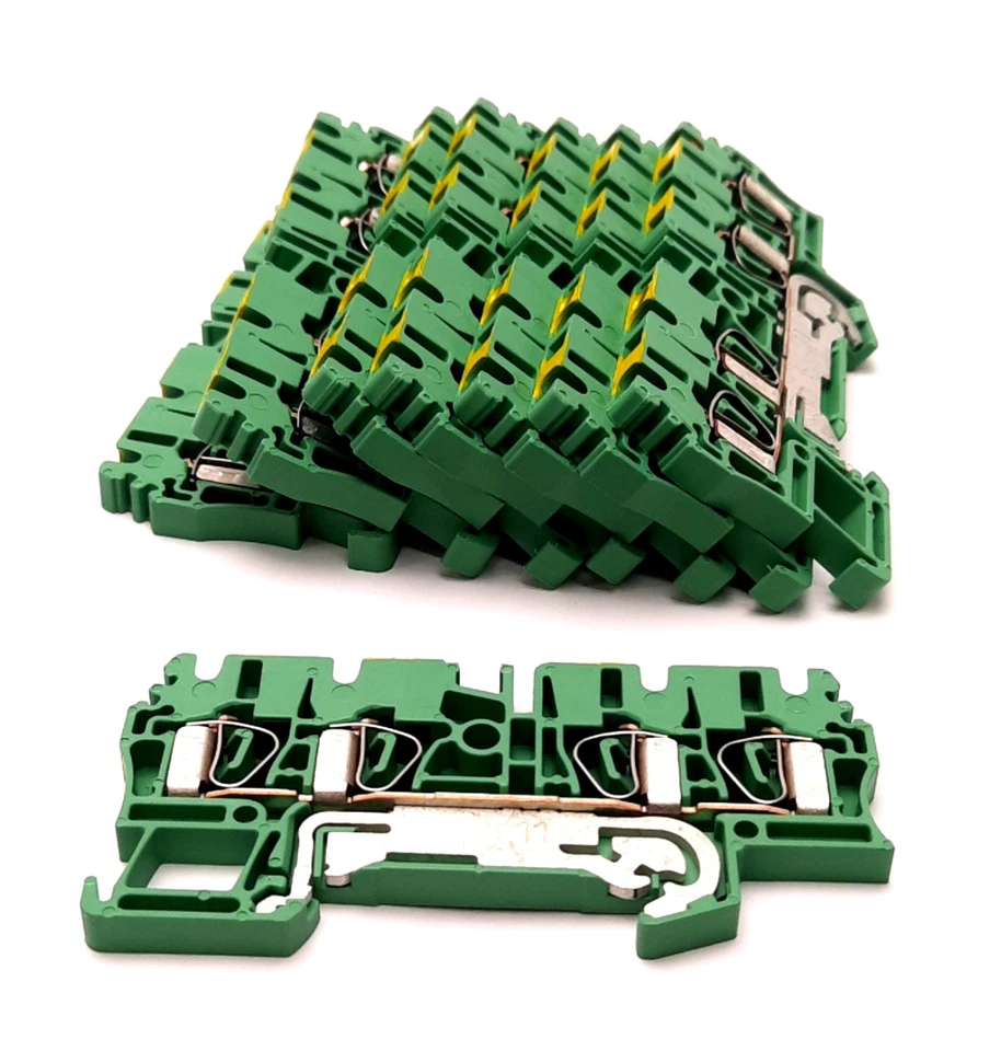 Lot Of 8 Allen Bradley 1492-LG3Q Feed Through Grounding Terminal Block 600V - Image 1 of 4