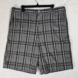 BCG Golf Shorts Men’s Size 38 Gray Black Plaid Lightweight - Picture 1 of 7