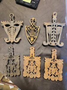 MENGE 6 - Vintage Virginia Metalcrafters Untersetzer - Gusseisen - verschiedene Stile! - Bild 1 von 17