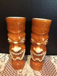 Ceramic Tiki Mugs-Set of 2 - Picture 1 of 5