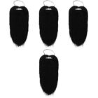  4 Count Artificial Fake Beard Disguise Game Beards Whisker Props