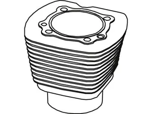 RevTech Moto Motorcycle Motorbike Evo Rear Cylinder Polished - 3-5/8" - Picture 1 of 2