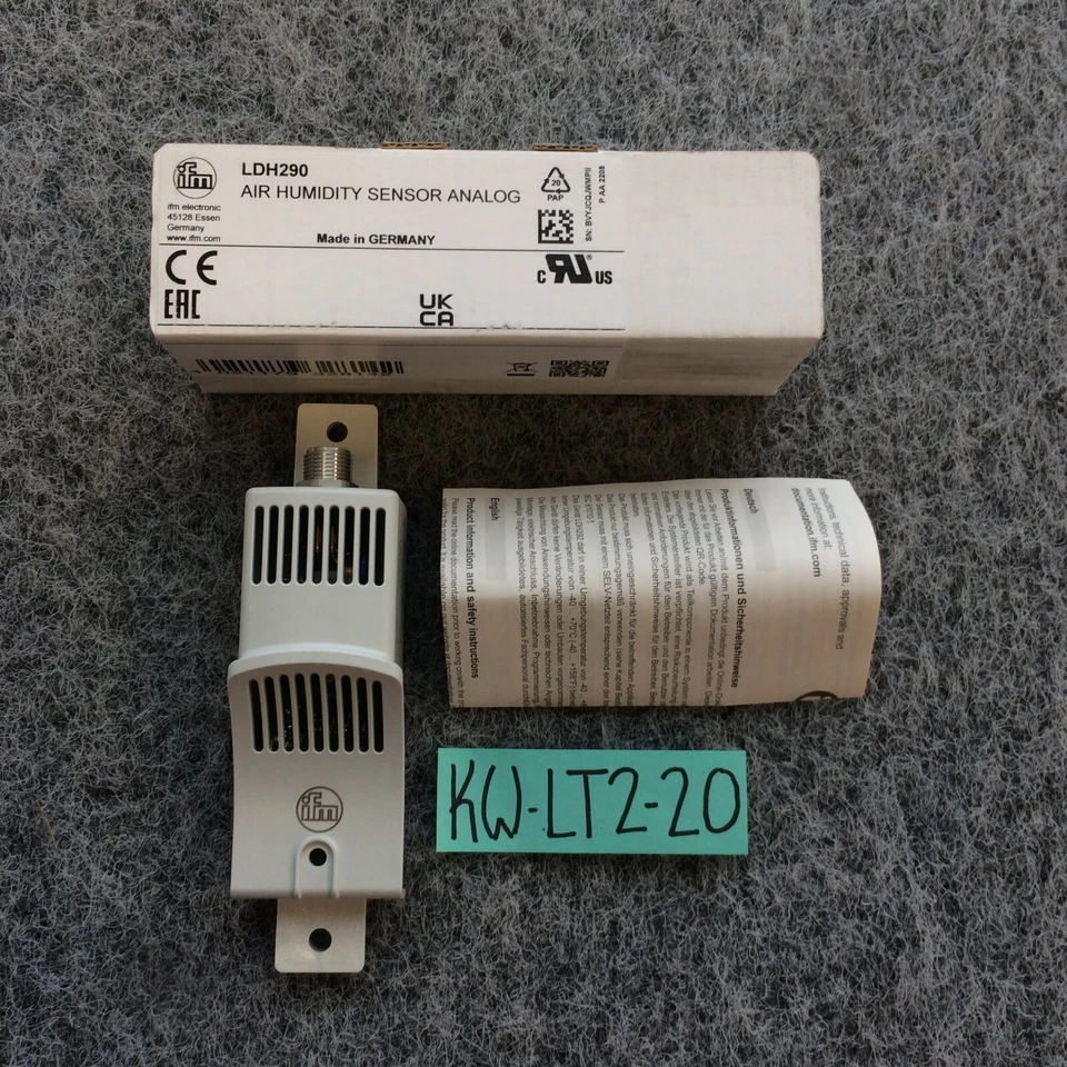 Sensor de humedad de aire analógico IFM LDH290 enlace E/S Alemania NOS (envío el mismo día)  Foto 1 de 4