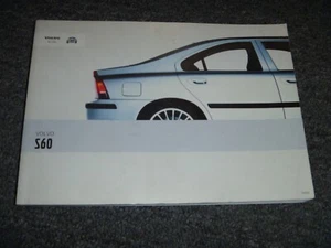 2003 Volvo S60 Sedan Owner Operator Manual User Guide 2.3L 2.4L 2.5L Turbo xo - Bild 1 von 1