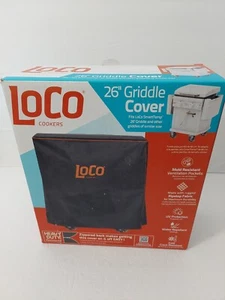 LOCO Griddle Grill Cover 26" W With Zippered Back and Rip Resistant in Black - Picture 1 of 5