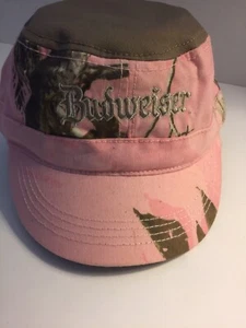 Women's Budweiser Pink Camo Adjustable Baseball Cap Hat NEW Dad Hat 2009 NWT - Picture 1 of 5