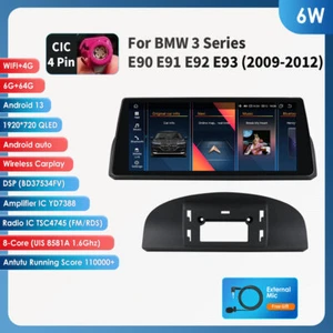 10.25" 6+64GB Android 13 Head Unit for BMW E90 E91 E92 E93 3er BT Car Stereo GPS - Picture 1 of 24