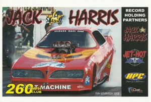 Tarjeta de héroe 2008 Jack Harris The Sheriff Pontiac Firebird FC Nostalgia Drag Racing - Imagen 1 de 1