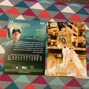 J.T.Realmuto Marlins #116 2016 Topps Stadion Verein 5X7 Gold Version # Ed / 10 - Bild 1 von 1