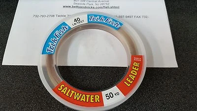 1 carrete Trik Fish agua salada CAMO material líder 40 lb. Prueba 50 yardas Foto 1 de 4