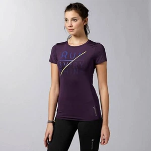 Reebok Women's One Series Graphic Performance Running Tee Top - Picture 1 of 2