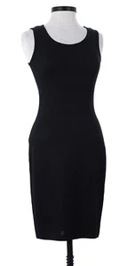 St John Knits Sleeveless Traditional Scoop Neck Sheath Dress Dark Navy Sz 2 NWOT - Picture 1 of 2