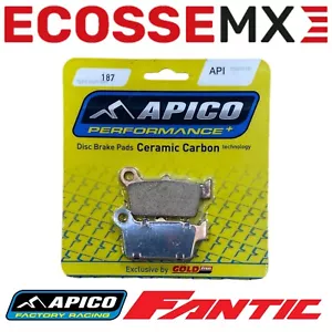 FANTIC XXF450 APICO REAR BRAKE PADS 2022-2024 API187 Apico/Gold Fren - Picture 1 of 4