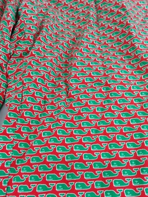 Pantalones de salón Vineyard Vines talla S pequeños 100 % algodón ballena ballena pij vacaciones Foto 1 de 4