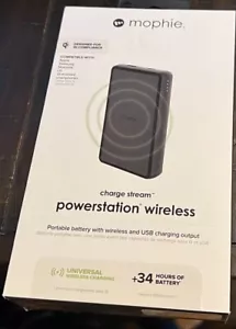 Mophie Charge Stream Powerstation Wireless Portable Battery PLUS USB-C & A PORTS - Picture 1 of 4