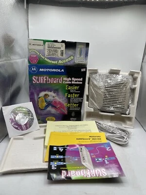 Motorola SURFboard SB4100 High Speed Cable Modem Includes Ethernet & USB Cables - Image 1 of 4