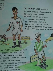 años 50 Domingo Wasaldua Villalba, Tropezones dice Madrid 1 Sevilla 1 Betis 3... - Bild 1 von 2