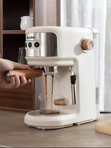 Gemilai Plug-in 15 Bar Semi-automatic Espresso Machine With Milk Frothing Steam - Picture 1 of 11