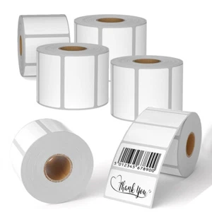 2.25x1.25 Etiquetas de envío de código de barras térmico directo 1000/rollo perforado Zabra 2824 - Imagen 1 de 19