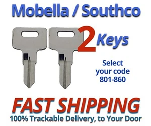 Mobella Southco Keys Boat Cabin Entry Door Key Cut to your Code 801-860 - Picture 1 of 3