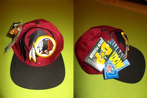 NUEVA Gorra Snapback WASHINGTON REDSKINS (Talla Única) DREW PEARSON Sombra NFL VINTAGE - Imagen 1 de 9
