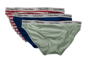Packung mit 3 Slip Frauen Dame Brief Tripack CK CALVIN KLEIN Artikel QD3588E BIK - Bild 1 von 96