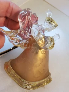 Vintage Golden Christmas Ornament LARGE 5 INCH NWT MINT GLASS ANGEL box16 2003 - Picture 1 of 7