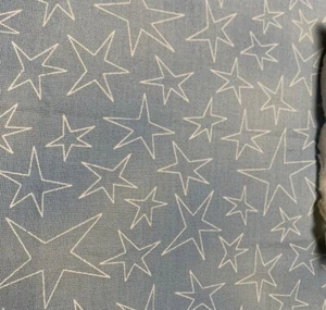 Maywood Studio Saltaire Star Pattern Fabric 12x38 Inches Blue & White Cotton... - Picture 1 of 5