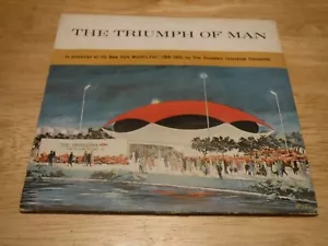 The Triumph Of Man 1965 7" 33 RPM Red Record New York World's Fair EX Booklet - Foto 1 di 9