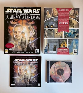 STAR WARS EPISODE I THE GHOST MENACE PC BIG BOX ITALIAN CD-ROM LUCASARTS - Picture 1 of 1