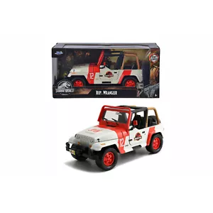 Jurassic Park, Jeep Wrangler 1992 Scala 1:24 Die-Cast - Jada Toys, + 8 Anni - Foto 1 di 6