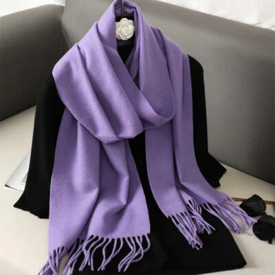 Bufanda larga grande de invierno chal envolvente - pashmina de cachemir para mujer Foto 1 de 4