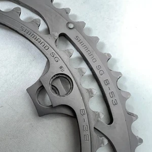 Shimano Dura Ace B-53/39t 130BCD FC-7700/01 Road Bike Double Chainring Set - Picture 1 of 6