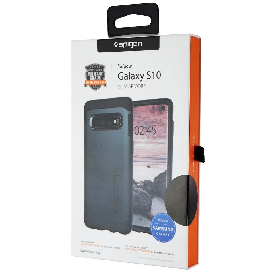 Funda Spigen Slim Armor Series Doble Capa para Samsung Galaxy S10 - Metal Pizarra Foto 1 de 1
