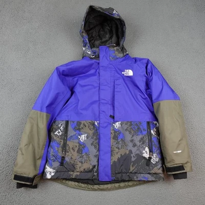 Chaqueta The North Face Niños Mediana 10 Azul DryVent Capucha Camuflada NF0A7W0N Foto 1 de 4