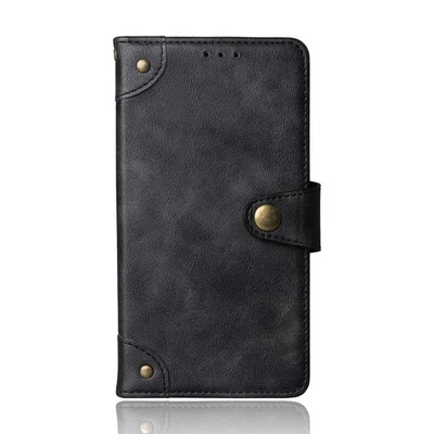 FLIP PREMIUM RETRO LEATHER COVER WALLET BUMPER PHONE CASE FOR SMARTPHONE - Image 1 of 4