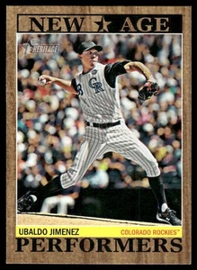 2011 Topps Heritage #NAP-6 Ubaldo Jimenez New Age Performers - Picture 1 of 2