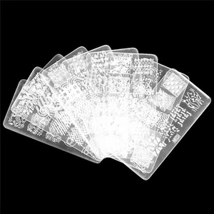 Nail Art Stamp Stencil Stamping Template Plate Set Tool Stamper Design Kit-*- - Picture 1 of 12